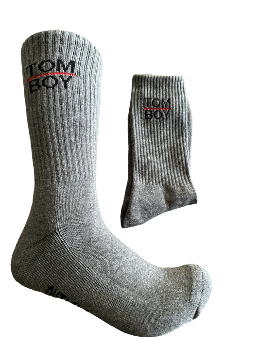 Grey Tomboy Socks